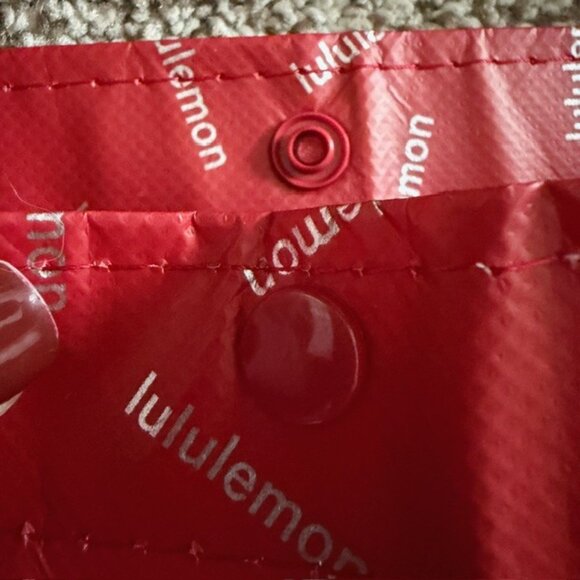 LULULEMON Extra Large Red Reusable Shopping Tote Bag XL - Picture 6 of 11